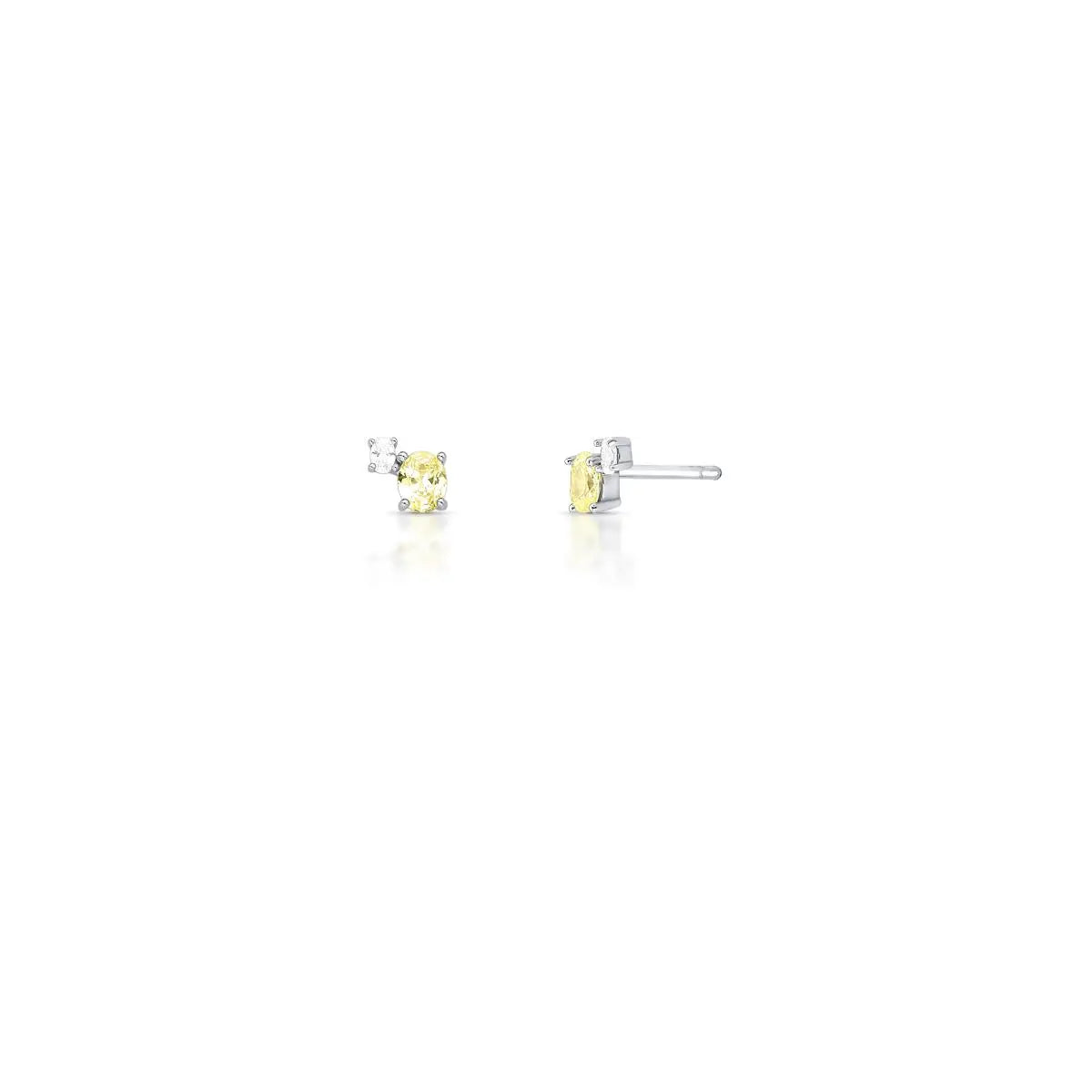 Elegant Citrine Cubic Zirconia Jewellery Set