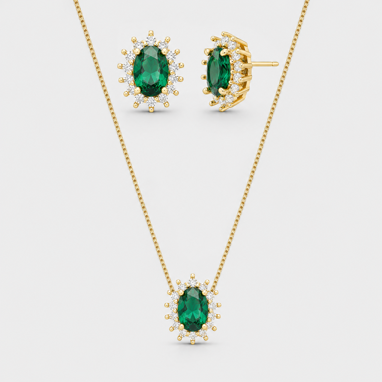 Emerald Crystal Set