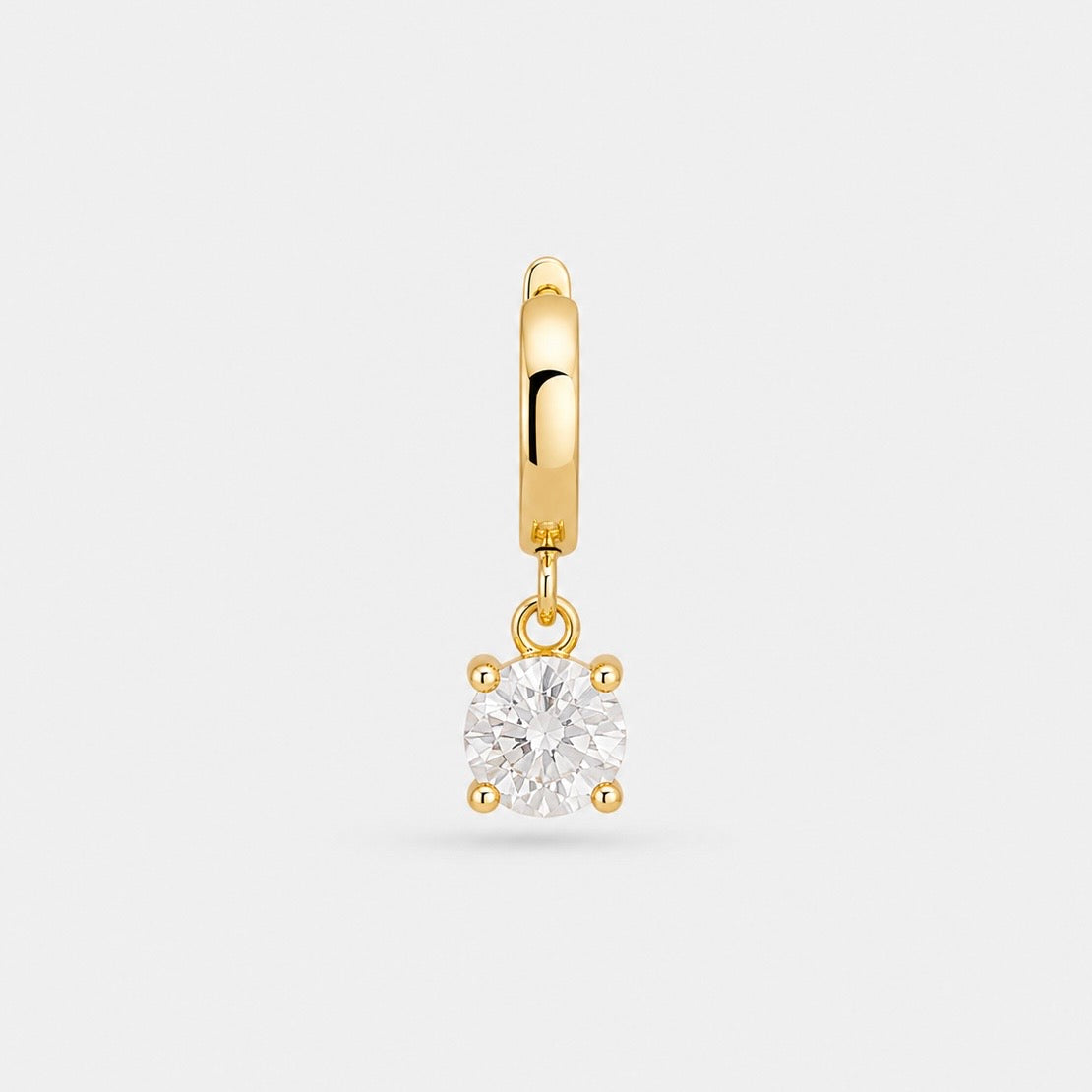 April Birthstone Charm gold Plated [Villa Valentina]