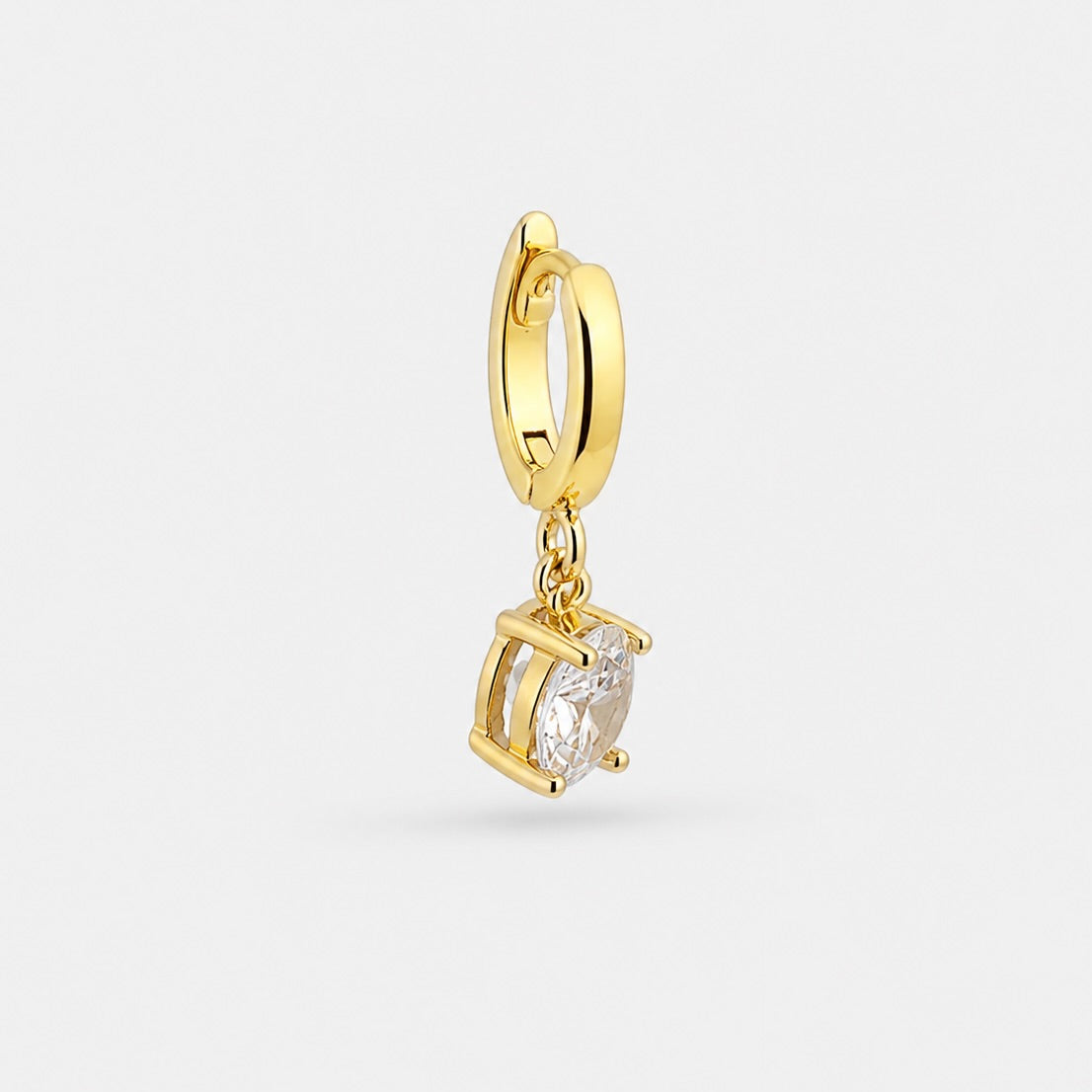 April Birthstone Charm gold Plated [Villa Valentina]