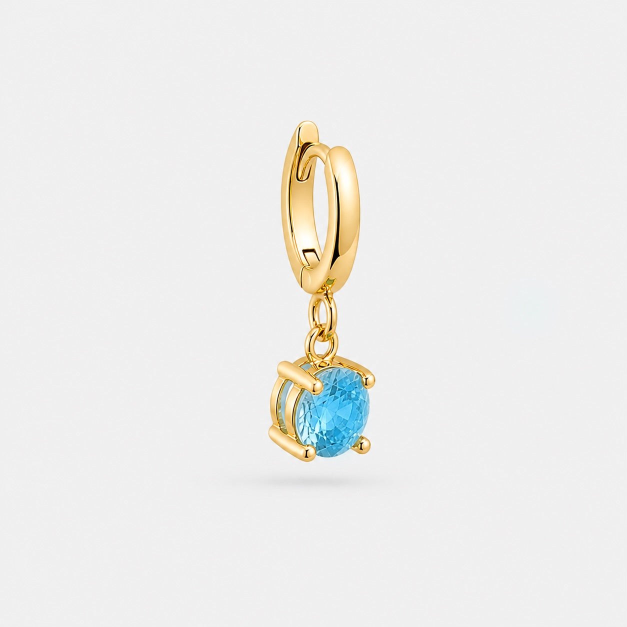 March Birthstone Charm gold Plated [Villa Valentina]