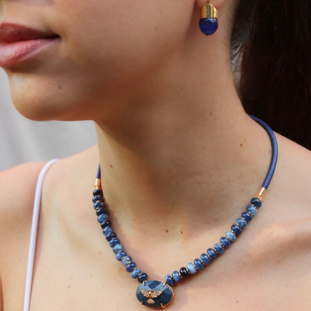 Blue Stone Necklace