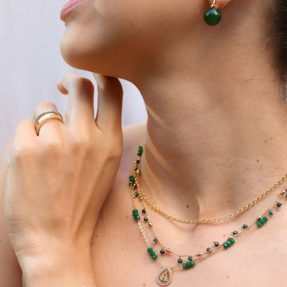 Virgin Mary Jade Necklace