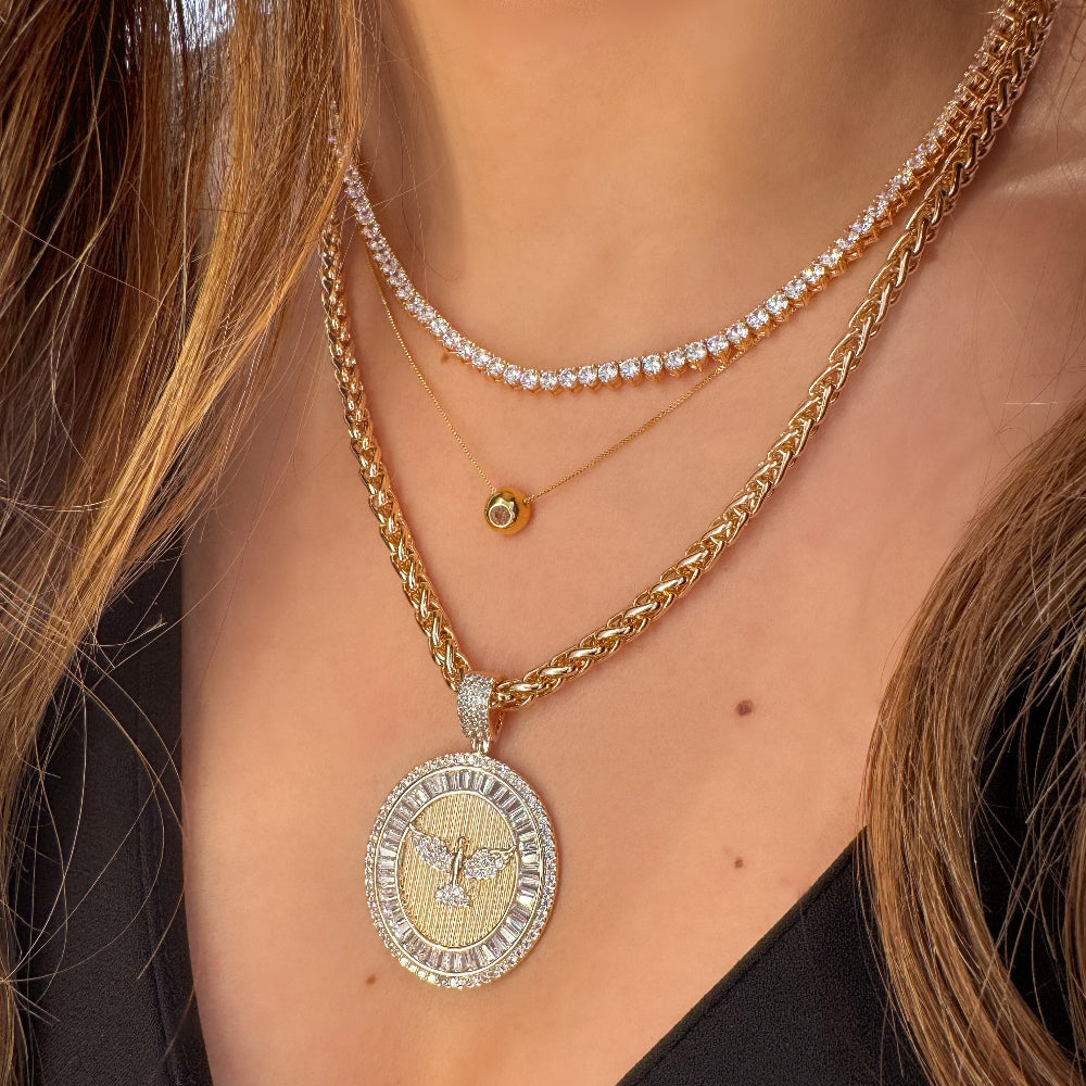 Tennis Riviera Zirconia Necklace