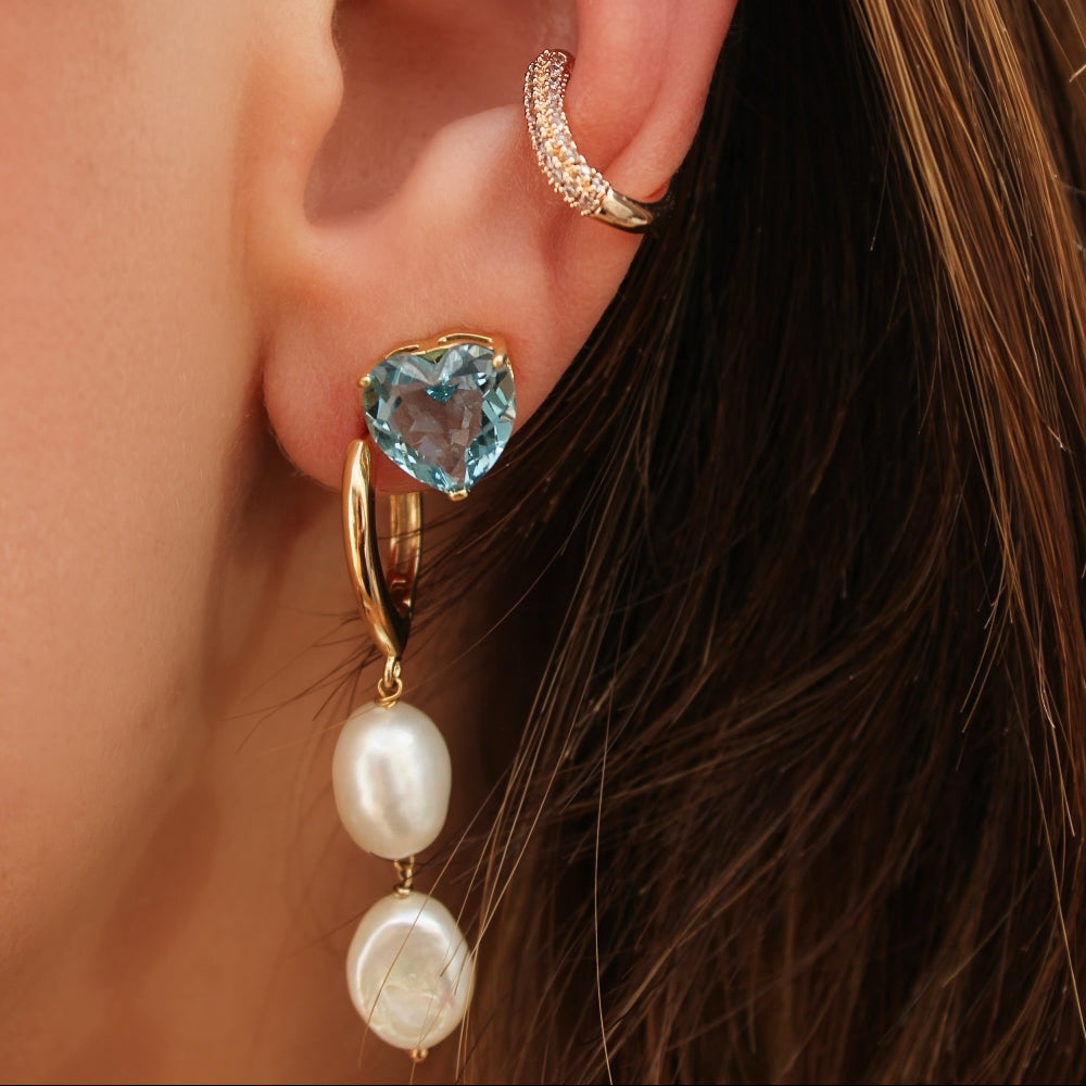 Heart Pearl Jewellery Set