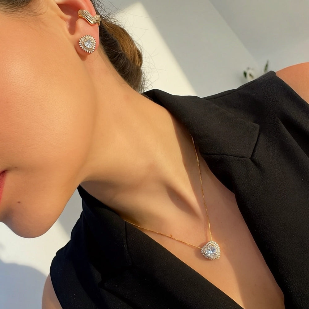 Heart Zirconia Jewellery Set [Villa Valentina]