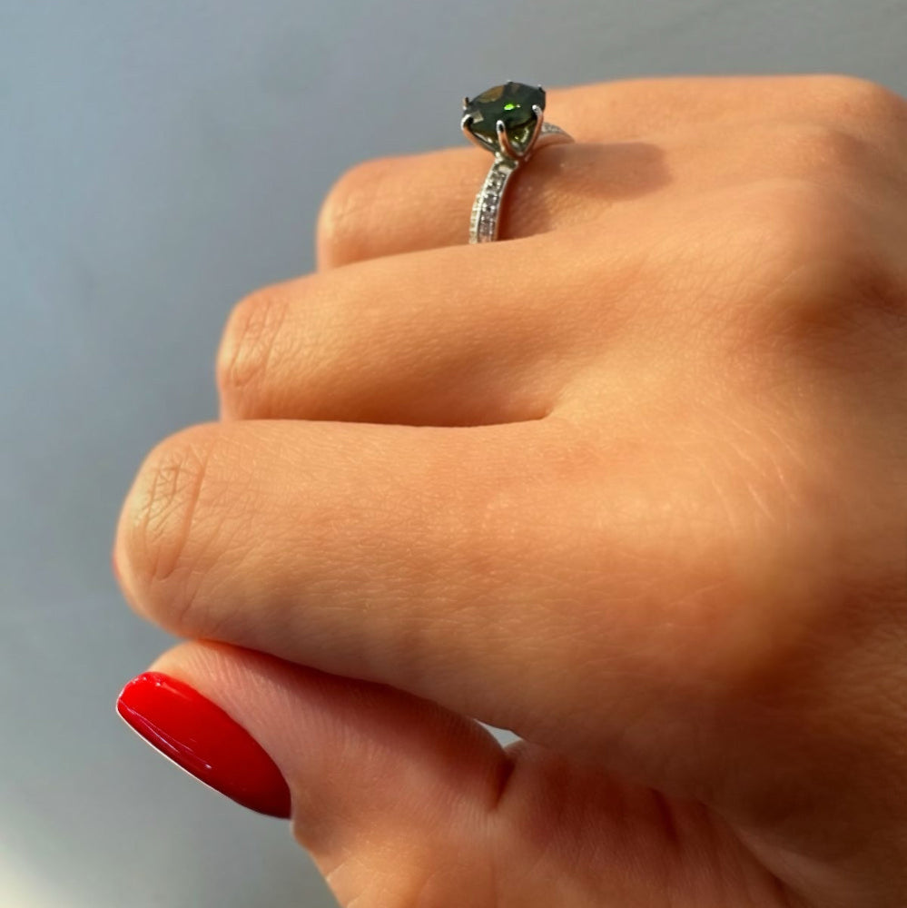 Emerald Solitaire Ring [Villa Valentina]