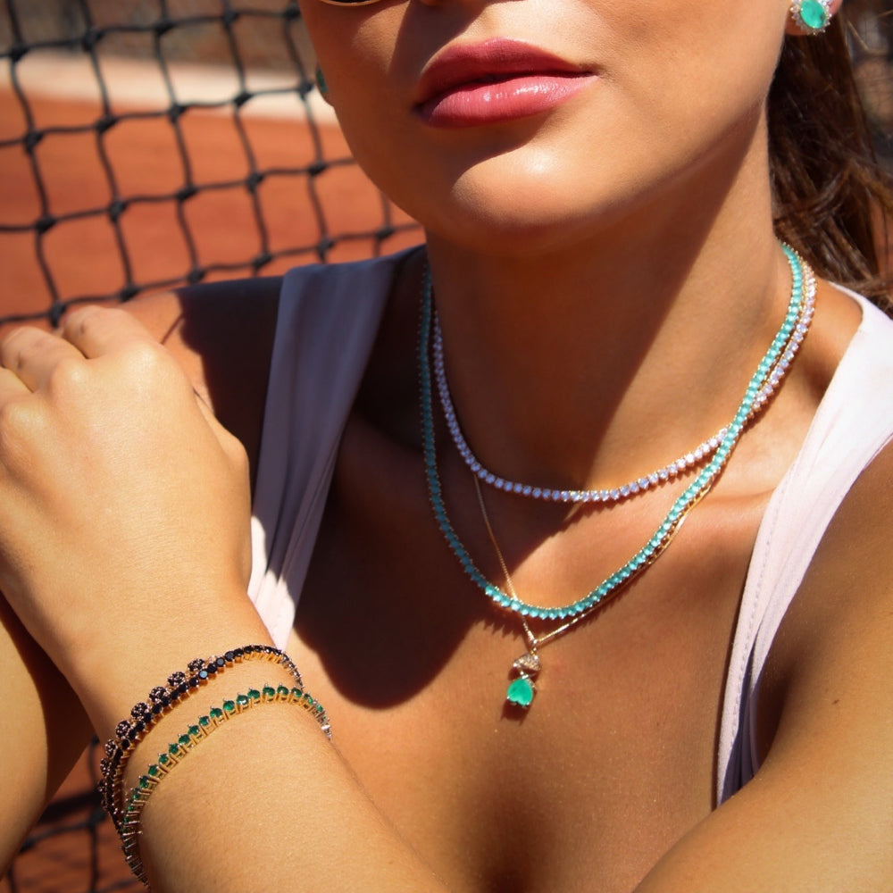 Girl Zirconia Necklace [Villa Valentina]