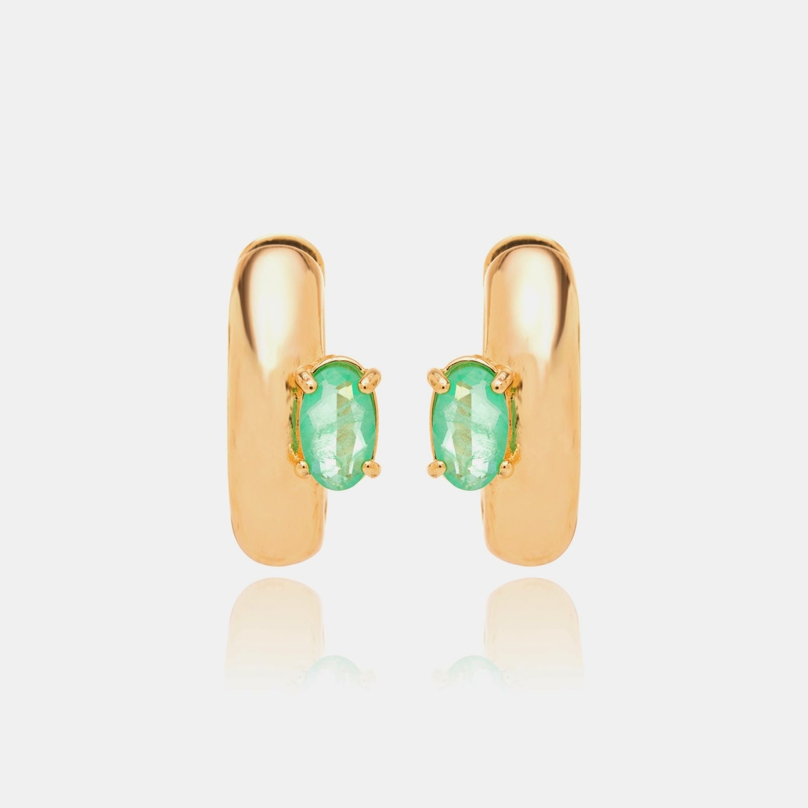 Tourmaline Hoop Earrings