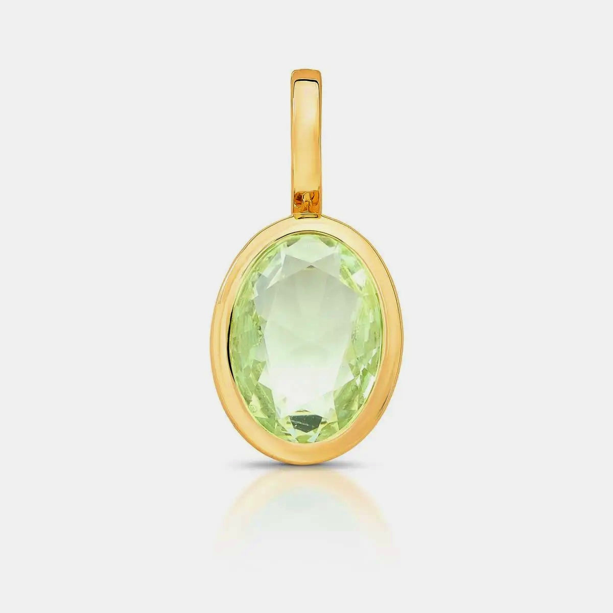 Crystal Oval Charm Pendant [Villa Valentina]