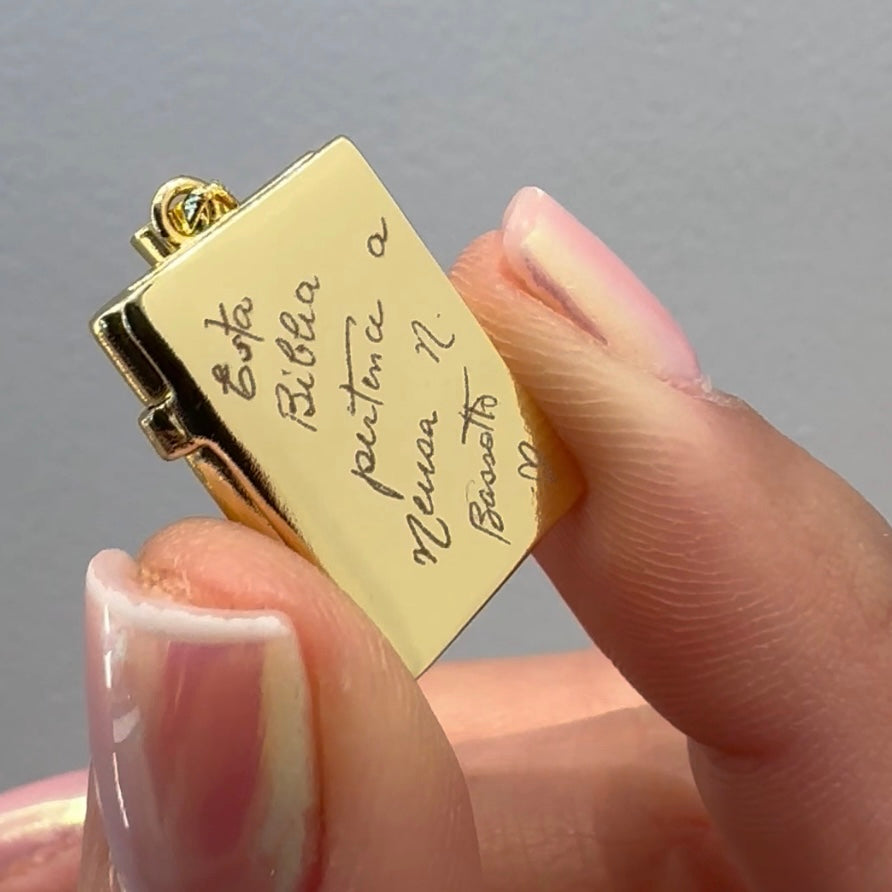 Sacred Bible Pendant – Elegant Religious Jewellery [Villa Valentina]
