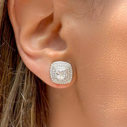 Square zirconia studded set