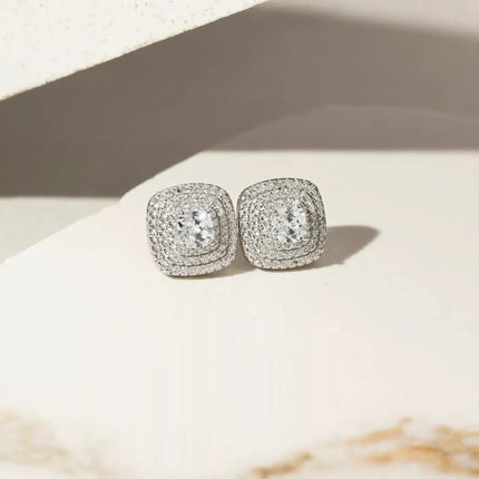 Square zirconia studded set