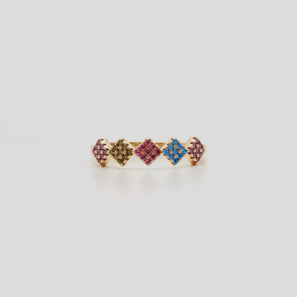 Colourful zirconia ring