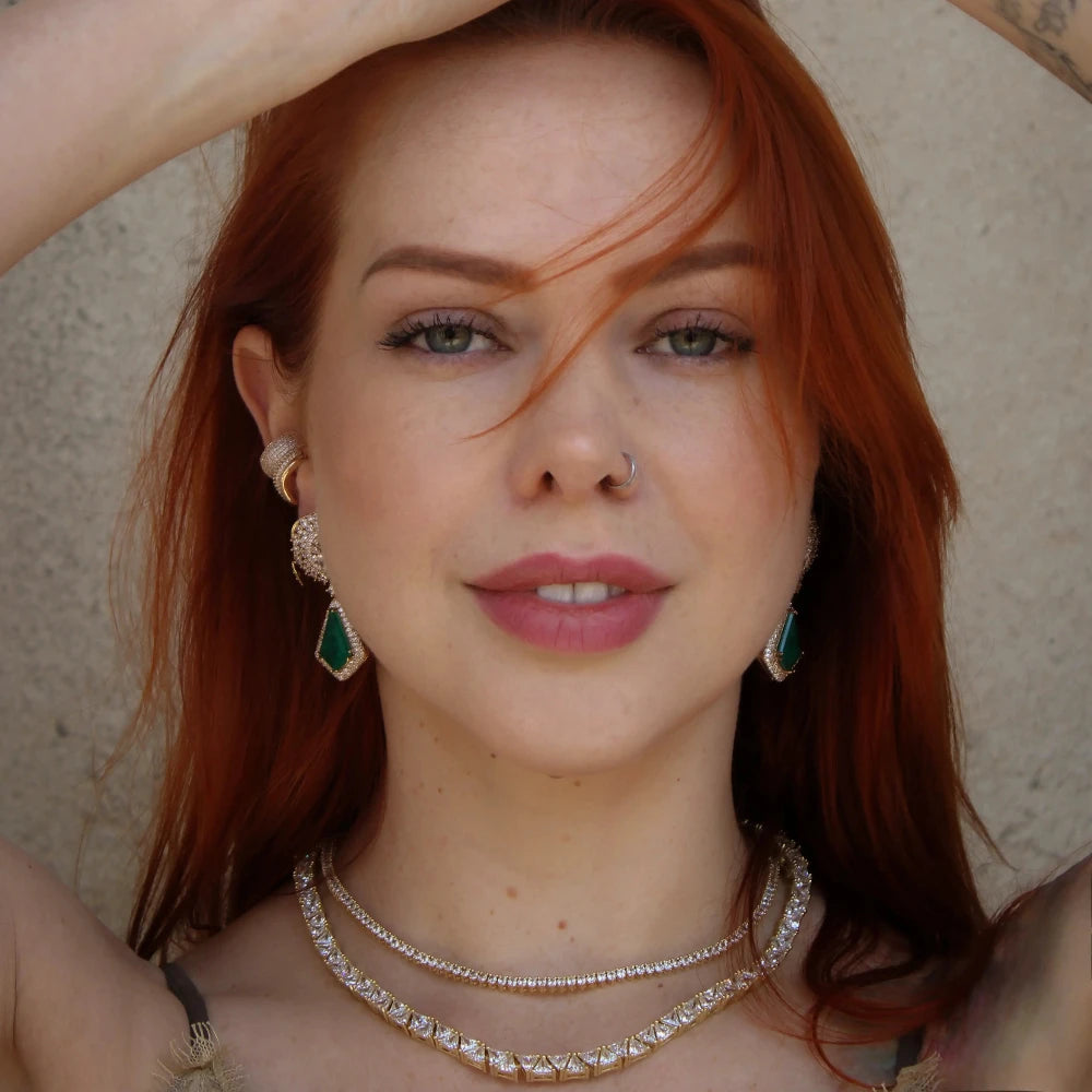 Tennis zirconia Necklace [Villa Valentina]