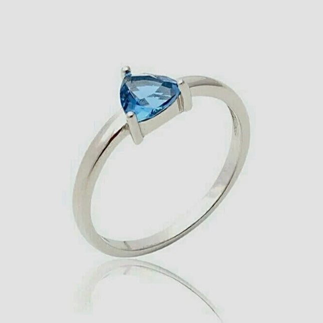 Heart blue sky ring