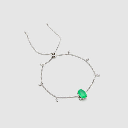 Adjustable Fusion Emerald Bracelet