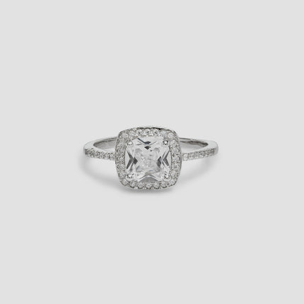 Kate square and zirconia ring