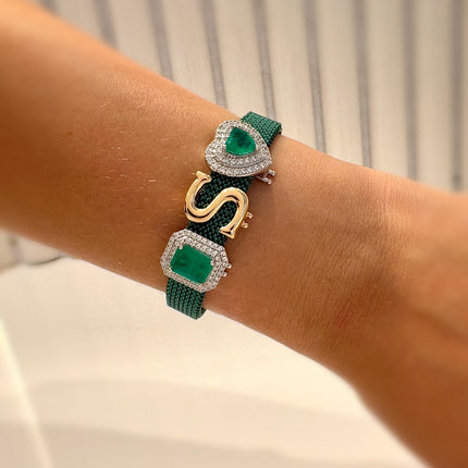 Fusion Emerald Square Charm