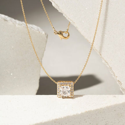 Square zirconia studded set