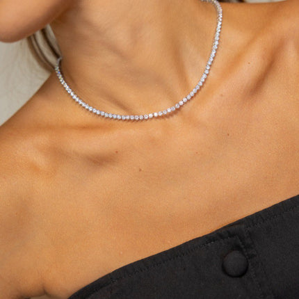 Tennis riviera necklace 45cm