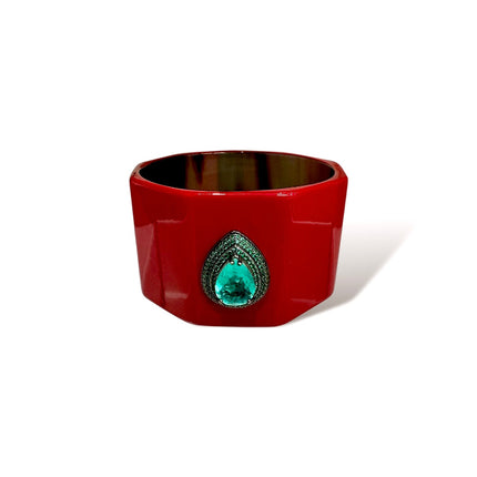 Bracelet acrylic enamel tourmaline