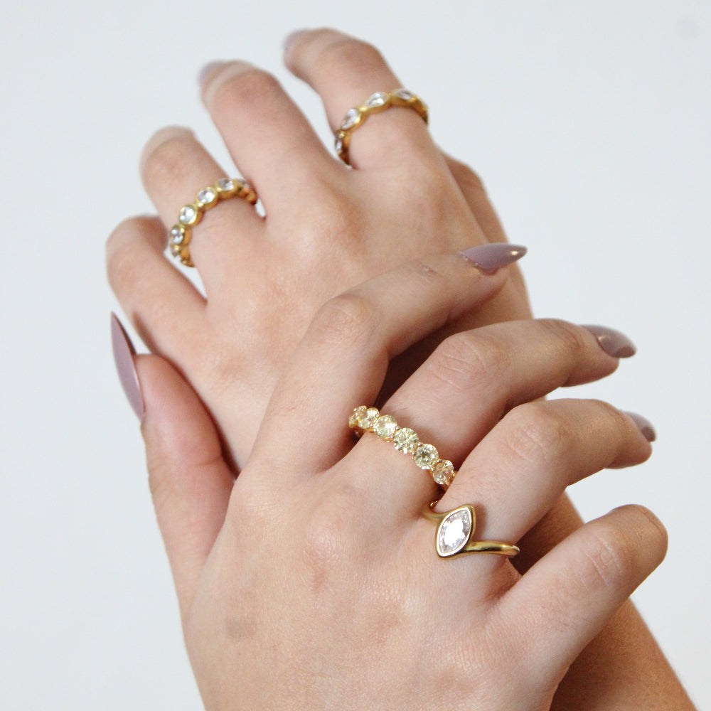 Teardrop Steel Ring