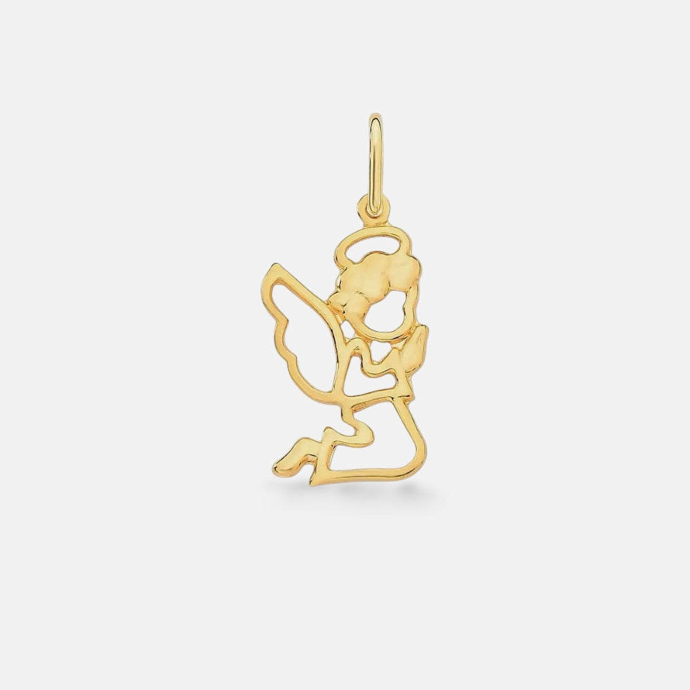 Minimalist Angel Pendant Necklace
