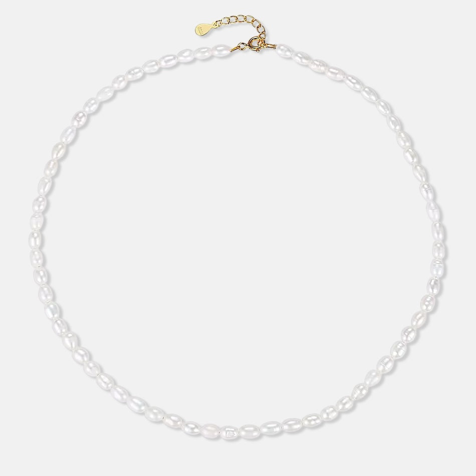 Minimalist Freshwater Pearl Pendant Necklace
