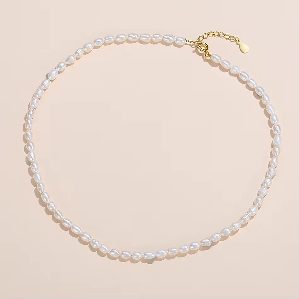 Minimalist Freshwater Pearl Pendant Necklace