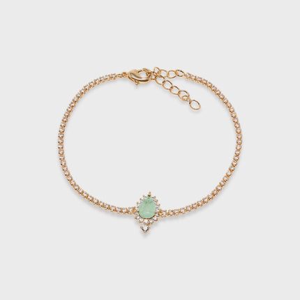 Drop tourmaline bracelet