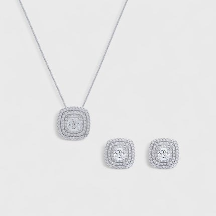 Square zirconia studded set