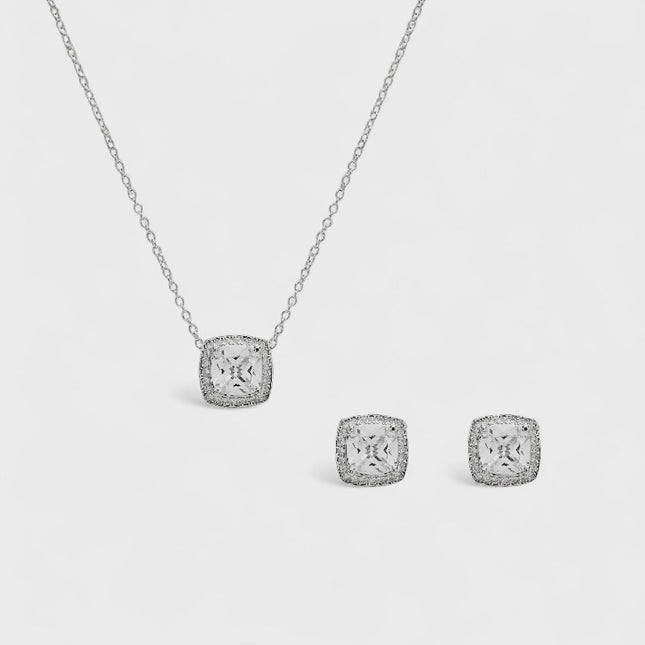 Dayse zirconia studded square set