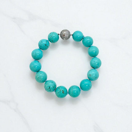 Turquoise balls bracelet