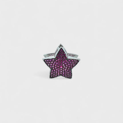 Pink star charm