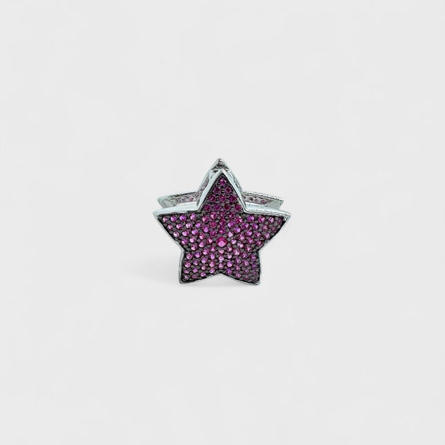 Pink star charm