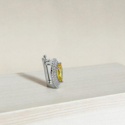 Fancy yellow zirconia charm