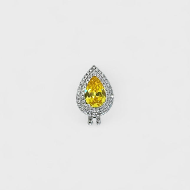 Fancy yellow zirconia charm