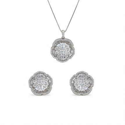 Flower zirconia set