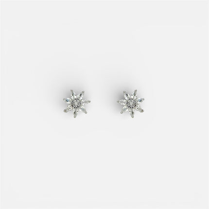 Sterling silver zirconia earrings