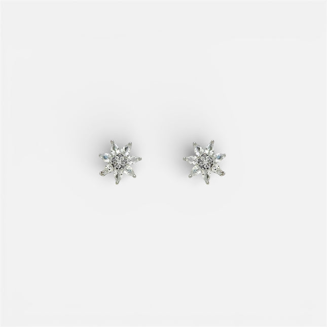 Sterling silver zirconia earrings