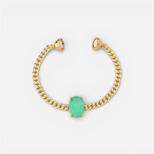 Tourmaline zirconia magnetic bracelet