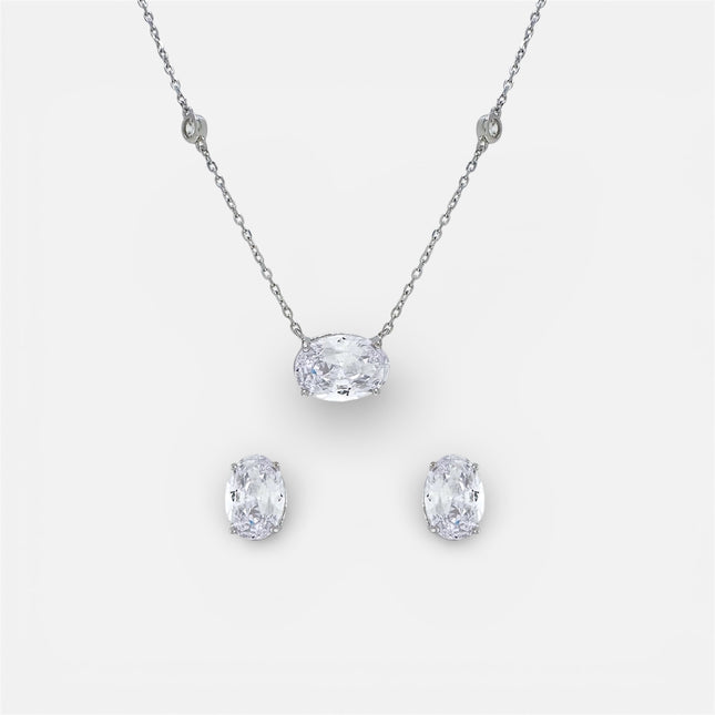 Oval zirconia set