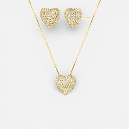 Heart zirconia set