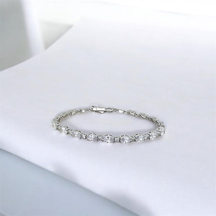 Tennis bracelet oval zirconias