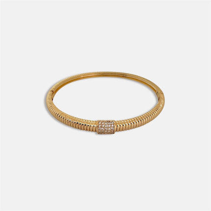 Gold plated bangle