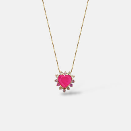 Crystal heart necklace