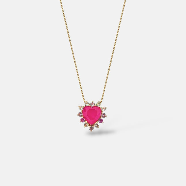 Crystal heart necklace