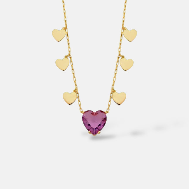 Crystal heart necklace