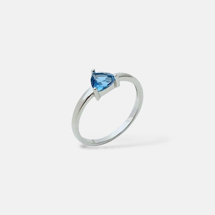 Heart blue sky ring